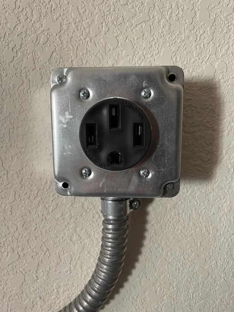 NEMA 14-50 outlet installed for Electrical Panel Upgrade in Upper Allen