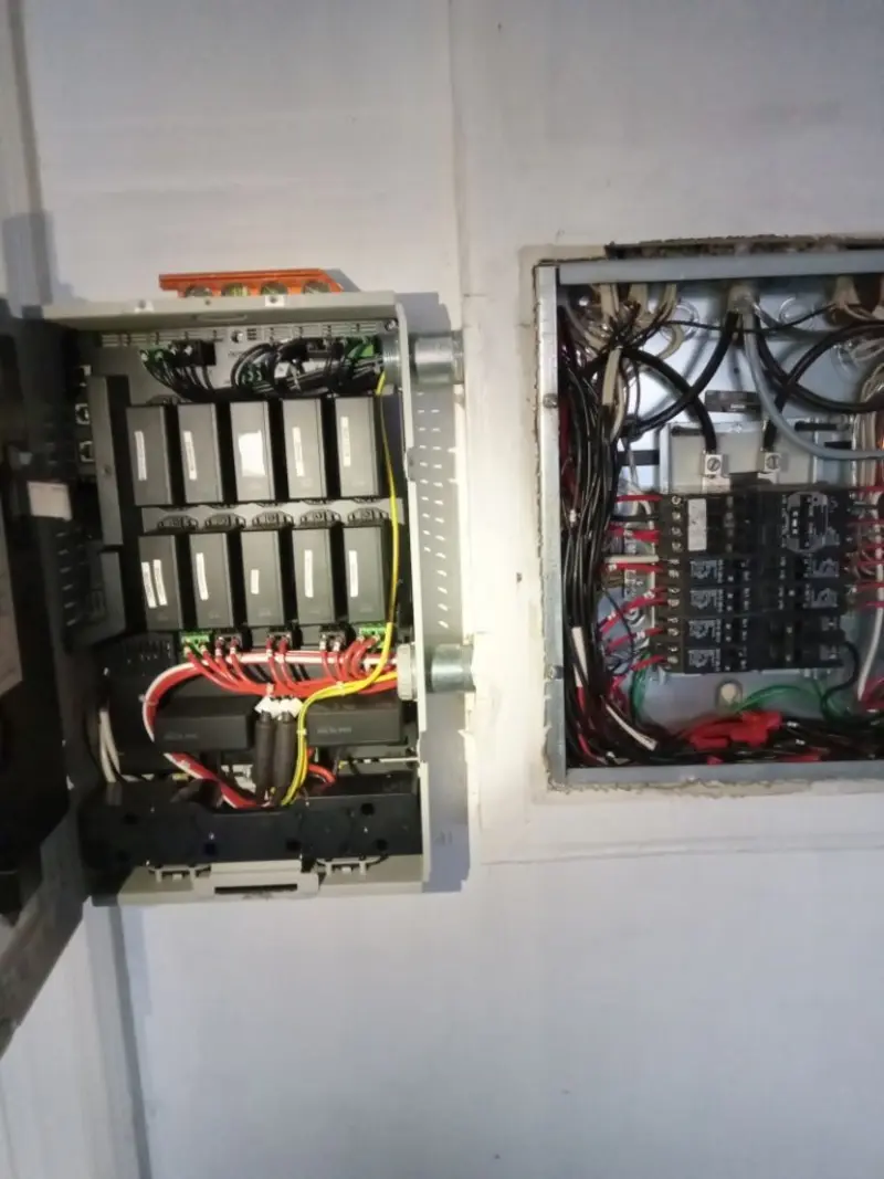 Electrical panel upgrade completed for Security Camera Wiring in Upper Allen